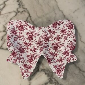 Laura Ashley Red Oversized Bow Platter